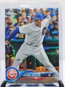 2018 Topps Chrome Anthony Rizzo #49 Chicago Cubs Pink Refractor New York Yankees