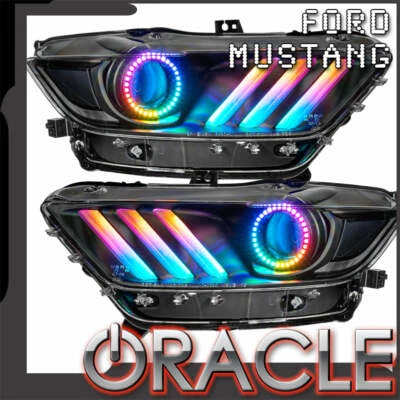 Faros preensamblados Oracle Lighting ColorSHIFT para Ford Mustang 2015-2017 Foto 1 de 3