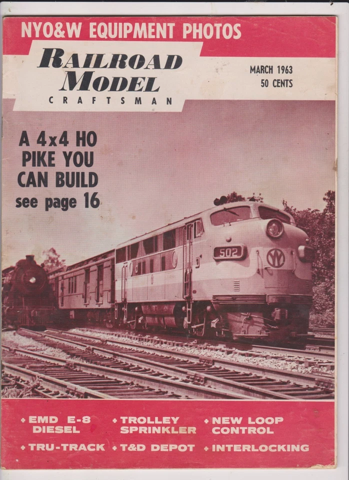 VINTAGE MAR 1963 RAILROAD MODEL CRAFTSMAN BOOK - Image 1 of 1