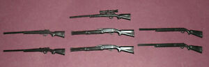 Seven 1/18 Scale Plastic Weapons for 3.75" Action Figures Guns (Shotgun & Rifle)