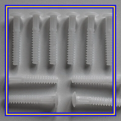 110519 x 10 IKEA Plástico Tornillo Pin Clavija COMPLEMENTO DOBLADILLOS MALM en Blanco Foto 1 de 4