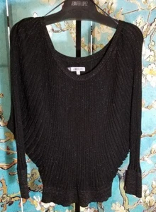 NWT Jennifer Lopez Lurex Ribbed Sweater, Size 0X Plus, Retail $70.00 - Picture 1 of 3