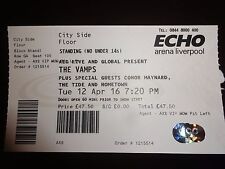 The Vamps / Conor Maynard Used Concert Ticket - April 16 Liverpool