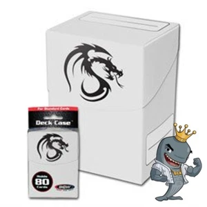 Estuche para baraja de juegos BCW - blanco mate tiene capacidad para 80 cartas con funda ENVÍO GRATUITO - Imagen 1 de 1