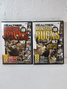 Hunting. Realtree Monster Bucks XIII Vol 1 and Vol 2 / DVD - Thrilling Hunts - Picture 1 of 4