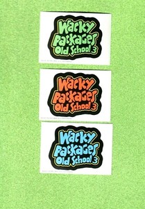 2012 Wacky Packages Old School 3rd Series "WACKY LOGOS SET" All Three Colors.