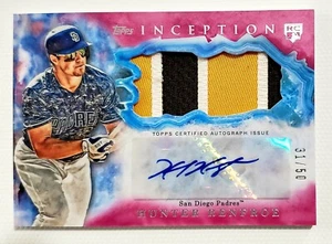 🔥HUNTER RENFROE 31/50 ROOKIE 2017 TOPPS INCEPTION MAGENTA PATCH AUTOGRAPH HOT🔥 - Picture 1 of 2