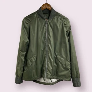 Prana Green Bomber Jacket Full Zip Medium Quick Dry Silky Bomber Lined - Picture 1 of 11
