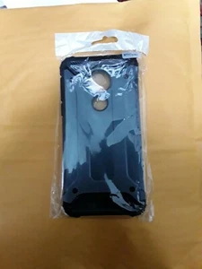 Dark Blue/Navy Slim Armor Rugged Hybrid Case Cover For Motorola Moto G7 Power - Zdjęcie 1 z 3