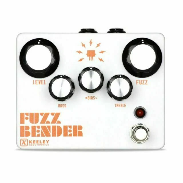 Keeley Fuzz Bender 3 Transistor Hybrid Fuzz Pedal - White