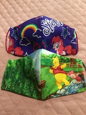 Mascarilla facial Pooh & Pony lavable bolsillo reutilizable para filtro 2 un. niños 3-6 años Foto 1 de 4