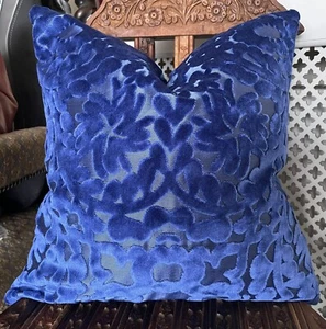 COPRICUSCINO DESIGN GILDA/CRISTIAN LACROIX TESSUTO PASEO DOBLE SEVRES 17x17" - Foto 1 di 5
