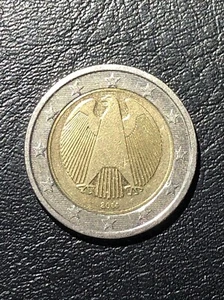 Germany 2014 F Error, 2 Euro coin, eagle, misprinting with eccentricity errors  - Picture 1 of 9