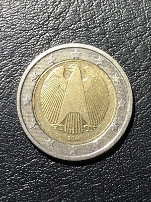 Germany 2014 F Error, 2 Euro coin, eagle, misprinting with eccentricity errors  - Image 1 of 4
