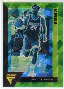 BUDDY HIELD Kings 2020-21 Panini Flux CRACKED ICE GREEN PRIZM #155 Rare SP SSP