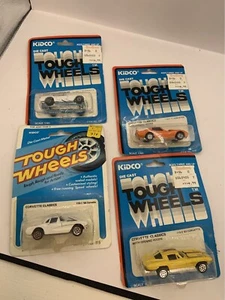 lot of 4 vintage kidco tough wheels corvettes mint on card free shipping - Picture 1 of 2
