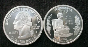 2003 S Silver Alabama Quarter in Proof - .99 Ship - Picture 1 of 1