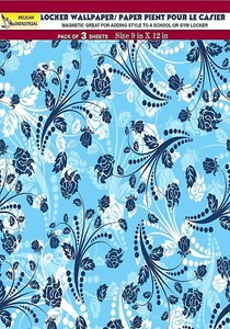 Magnetic Locker Wallpaper Made in USA - Pack of 3 Sheets - vb003 - Picture 1 of 4