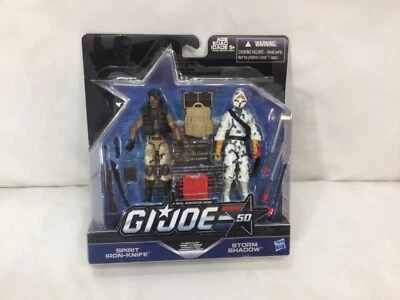 Paquete de 2 figuras Gi Joe 50 aniversario clásico Clash Spirit & Storm Shadow Foto 1 de 2