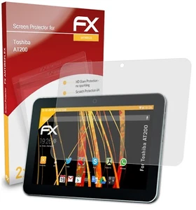 atFoliX 2x Screen Protection Film for Toshiba AT200 matt&shockproof - Afbeelding 1 van 8