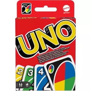 Uno Classic Card Game for Kids and Adults for Family Game Night Mattel - Picture 1 of 6