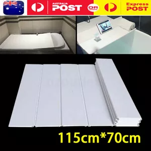 PVC Bathtub Board Bathtub Cover Folding Anti-dust Bathroom Household Relaxing - Picture 1 of 11
