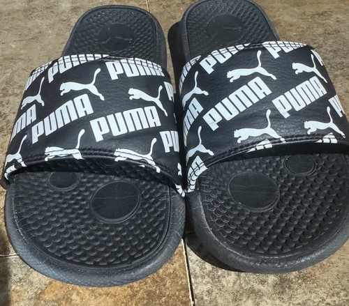 Sandalo Puma Slides bianco e nero taglia 5