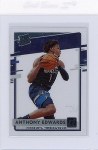2020-21 Panini Clearly Donruss Rated Rookie Anthony Edwards #96 Rookie RC