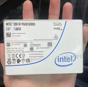 Intel P5510 7.68TB 2.5" U.2 NVME SSDPF2KX076TZ01 Solid State Drive 95% Health - Bild 1 von 2