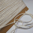 FULL CARD 28 metres of vintage White/ivory satin 10mm wide GIMP braid