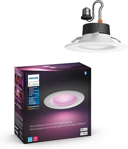 Philips Hue White and Color High Lumen LED Dimmable Smart Recessed 6" Downlight - Picture 1 of 5