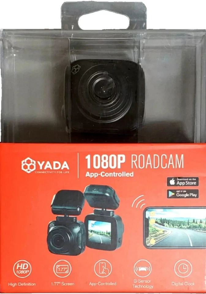 Brand-new YADA 1080p Roadcam, Dash Camera with App, G-Sensor Technology  - Imagem 1 de 1