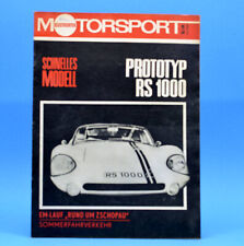 DDR Illustrierter Motorsport IMS 11 1969 Binks 1904 RS 1000 Fiat 128 Hallensia C