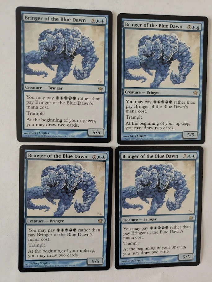 4 Bringer of the Blue Dawn Fifth Dawn MTG NM Free ship with tracking - Image 1 of 2