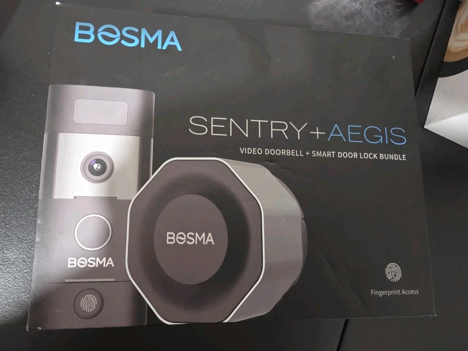 Paquete de video timbre BOSMA Sentry + cerradura de puerta Aegis Foto 1 de 1