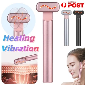 Electric Eye Massager Wand Vibration Heating Hot Compress Pressure Therapy USB - Picture 1 of 19