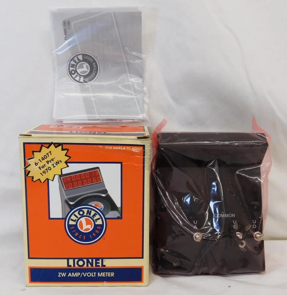 Lionel 6-14077 ZW Amp/Volt Meter (for older ZWs)