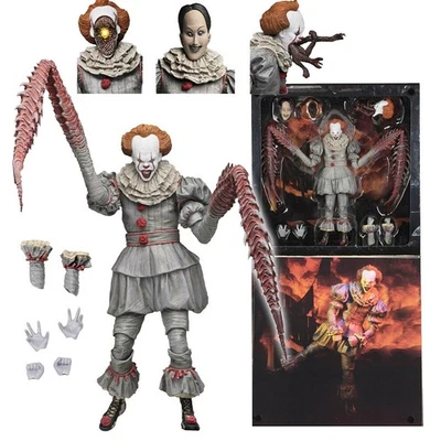 Figura de acción IT Ultimate Pennywise The Dancing Clown 2017 7" escala 1:12 NECA Foto 1 de 4