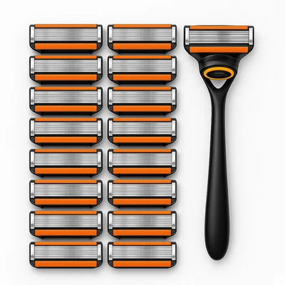 EIGENMARKE Gillette Fusion 5 Klingen 16x Rasierklingen + Rasiergriff Proglide kompatibel