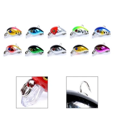 10PCS Angeln Lockt 1,5g/3cm Minnow Köder Schwimmenden Kunststoff Laser Köder - Bild 1 von 4