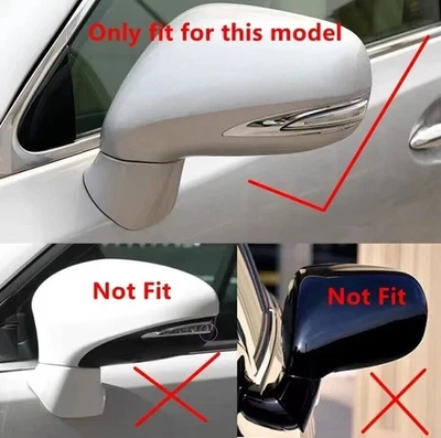 Tapa de cubierta de espejo retrovisor de fibra de carbono para Lexus IS IS250 IS350 ISF 2006-2012 Foto 1 de 4