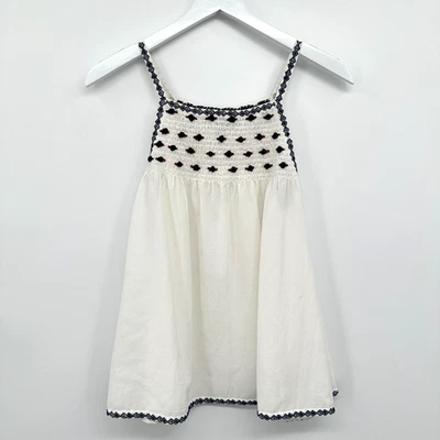 Camisa Top Pilcro Anthropologie Pequeña Calada Fluida Minimalista Festival Delicada Foto 1 de 4