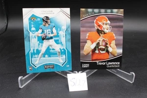2021 Playoff Rookies Trevor Lawrence #201  & Premier Draft #180 - Picture 1 of 2