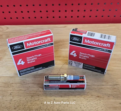 NEW 2011-2015 Ford F-150, Mustang 5.0L V8 Platinum Spark Plugs (Set of 8), OEM - Image 1 of 4