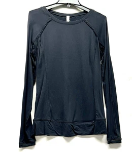 Lululemon It's Rulu Run Langarmshirt Damen Größe 12 schwarz (C6) - Bild 1 von 6