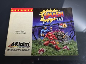 Libro de instrucciones original SMASH TV Nintendo NES solo manual