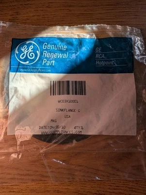 NEW WC03X10001 | GE GARBAGE DISPOSER SINK FLANGE OEM - Image 1 of 2