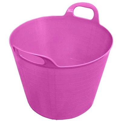 KETOBARROW GROSSER FLEXI Wanne flexibler Farbeimer zur Aufbewahrung Gartenstall Pferd - Rosa