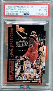 1998 Upper Deck MJ23 Quantum Bronze #M29 Michael Jordan PSA 6 5050 - Picture 1 of 1
