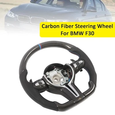 Carbon Fiber Steering Wheel For BMW F30 F31 F20 F33 F34 F36 F22 M2 M3 M4 - Image 1 of 4